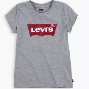 NWT - Levi’s Little Girl’s Batwing Logo T-Shirt - Size 6